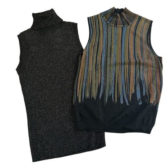 Womens Tank Top Size Small Bundle Vest Turtleneck Office Siren Professional Boss - Picture 1 of 7